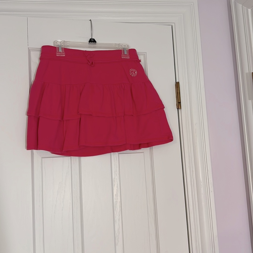 Children’s Place Cotton Pink Pleated Layer Skort